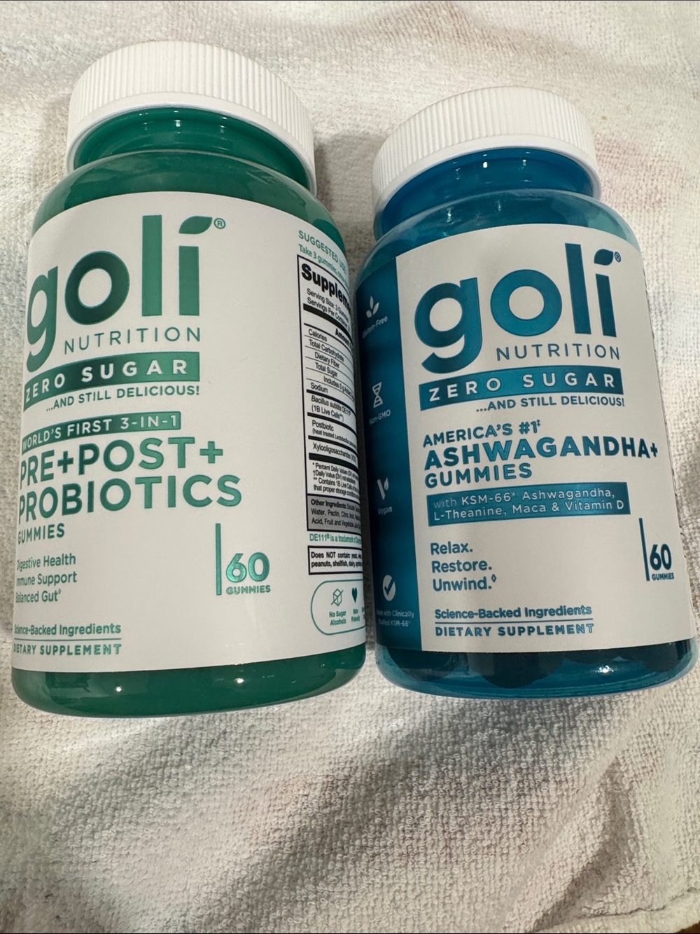 New/sealed Goli sugar free supplement set